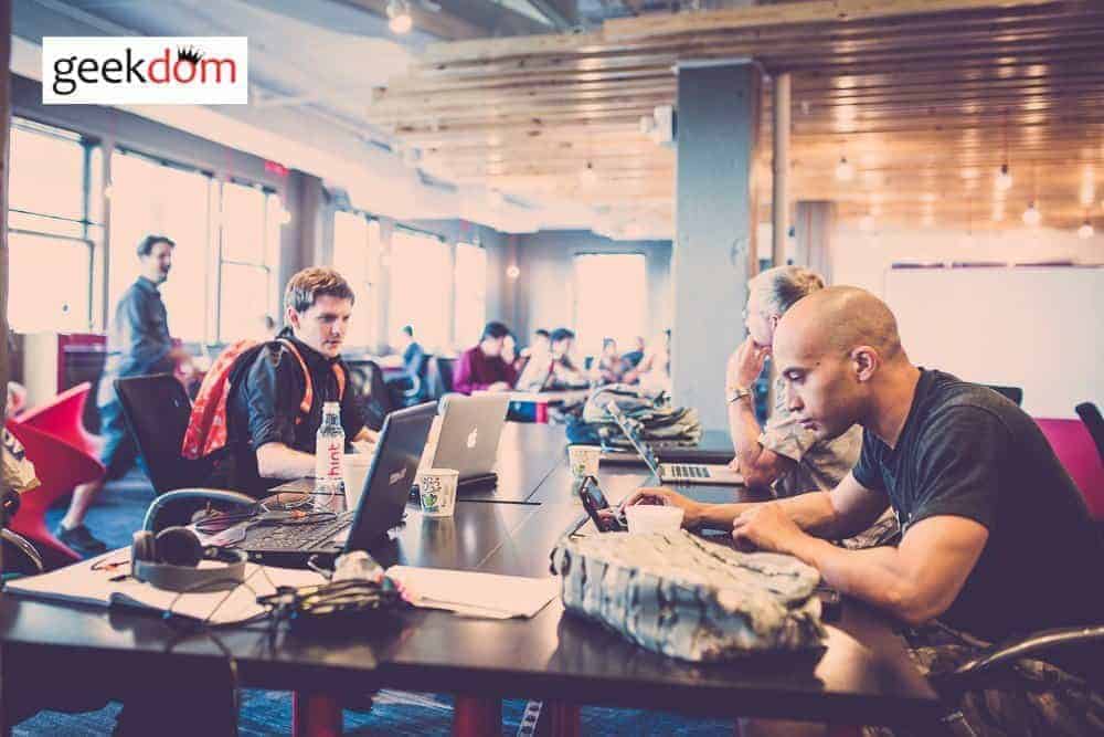 People working at Geekdom