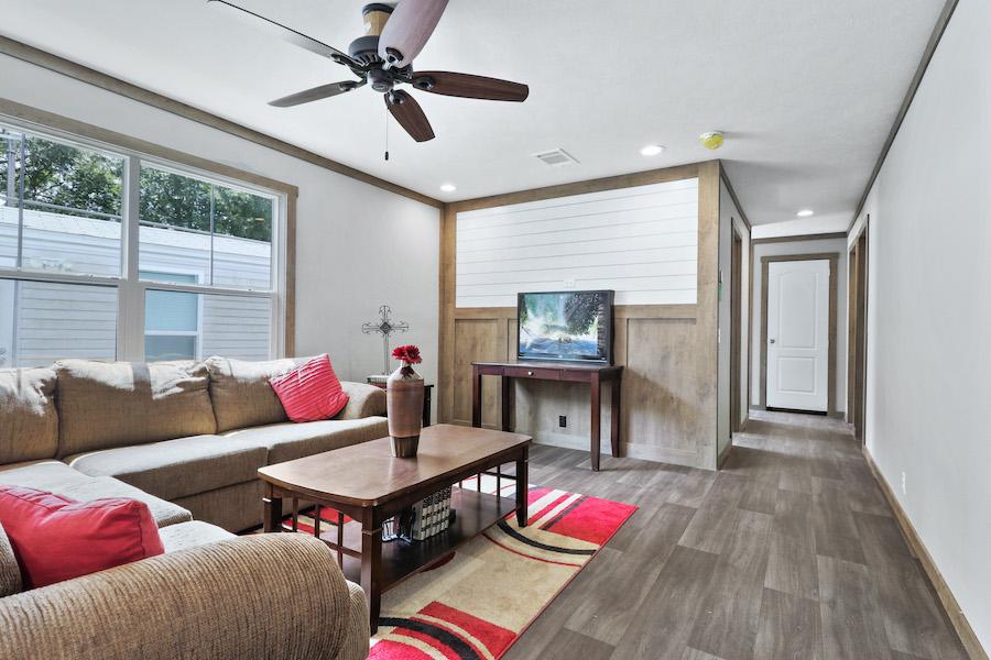 Clayton Athens mobile home model Nellie living room view 09