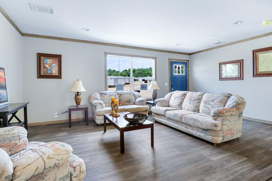 Clayton Athens mobile home model Nellie living room view 20