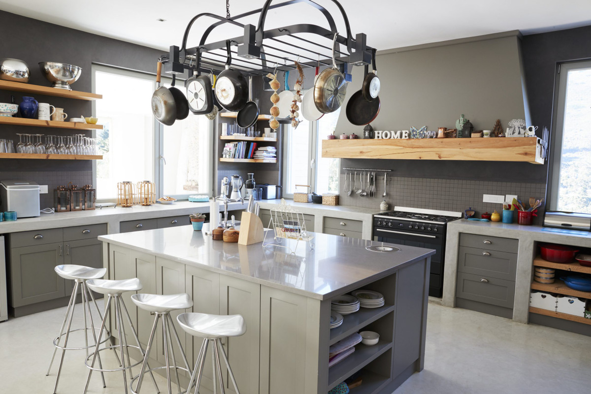 mobile home kitchen with updates