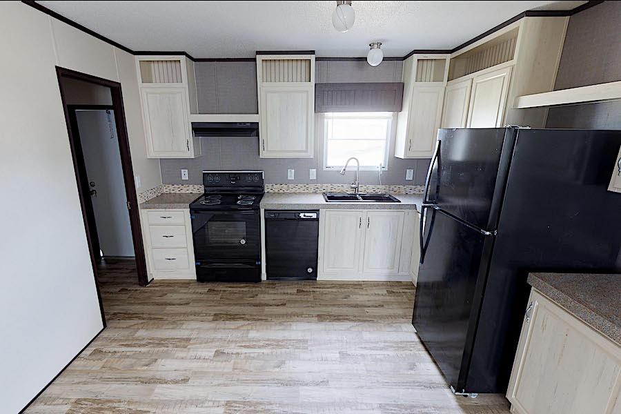 Fleetwood Berkshire 32403b kitchen looking toward the sink