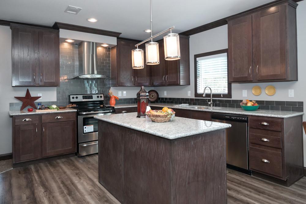 Schult mobile home model Saratoga kitchen view 09