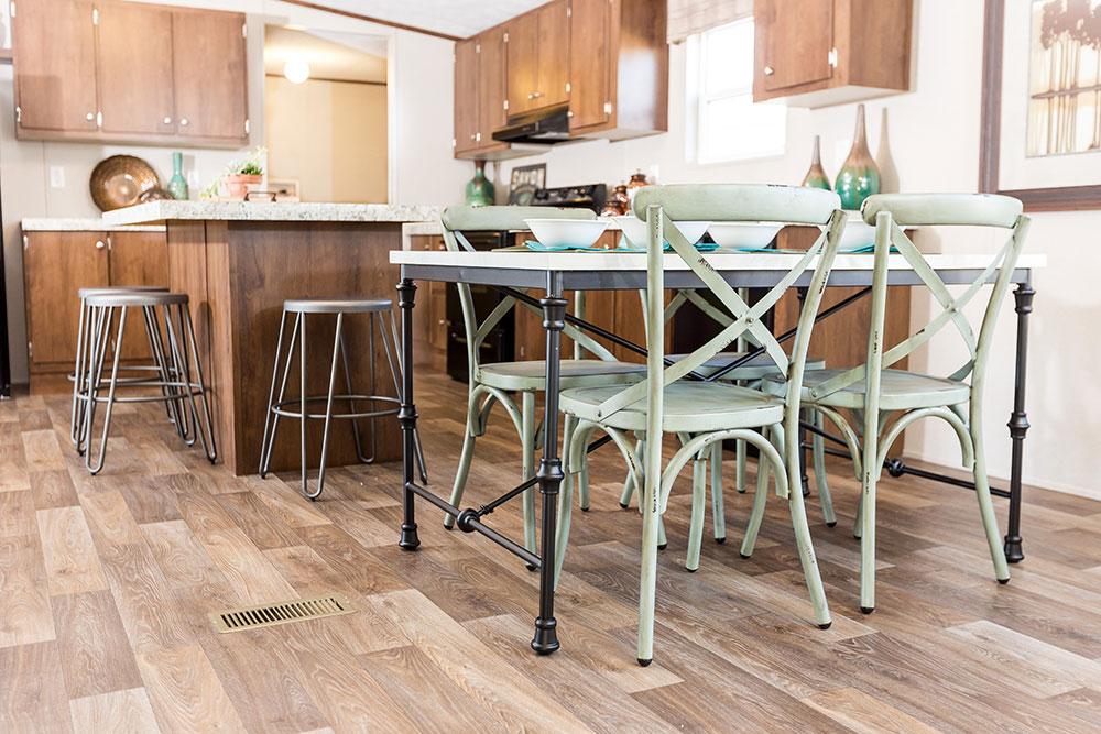 Tru Home Marvel model mobile home dining room kitchen