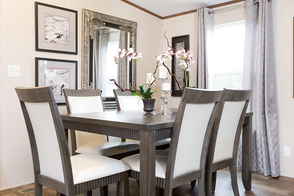 Tru Home Satisfaction model mobile home dining room