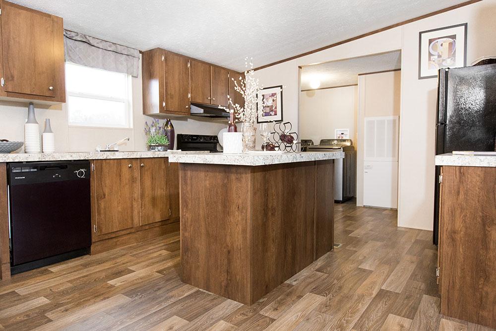 Tru Home Satisfaction model mobile home kitchen