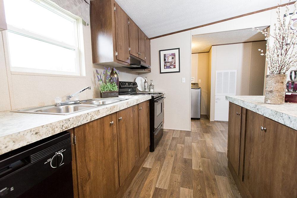 Tru Home Satisfaction model mobile home kitchen