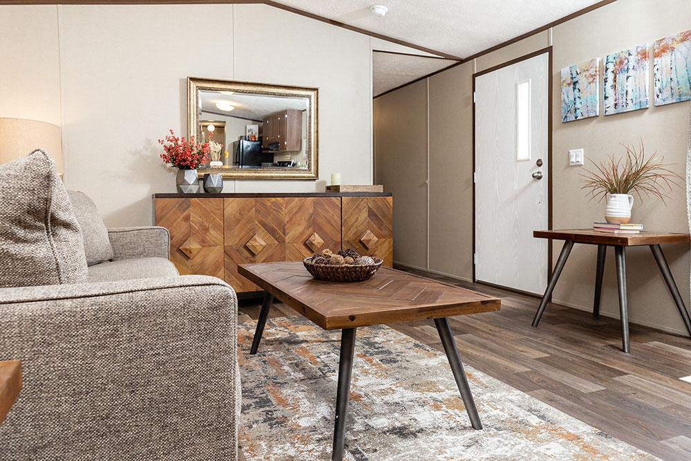 Tru Homes Grand model mobile home living room