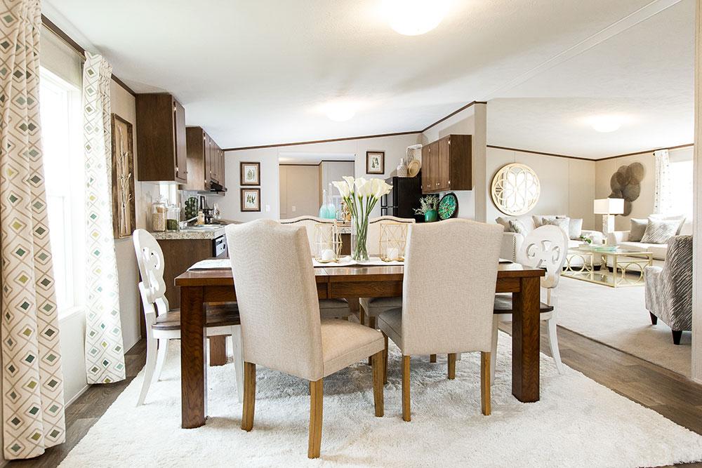 Tru Homes Pride mobile home dining room kitchen