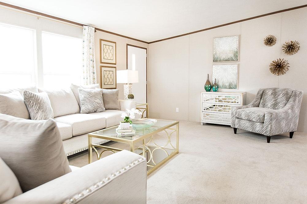 Tru Homes Pride mobile home living room
