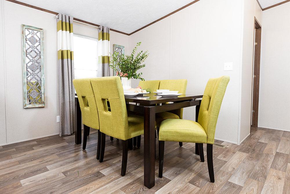 Tru Homes Thrill model mobile home dining room