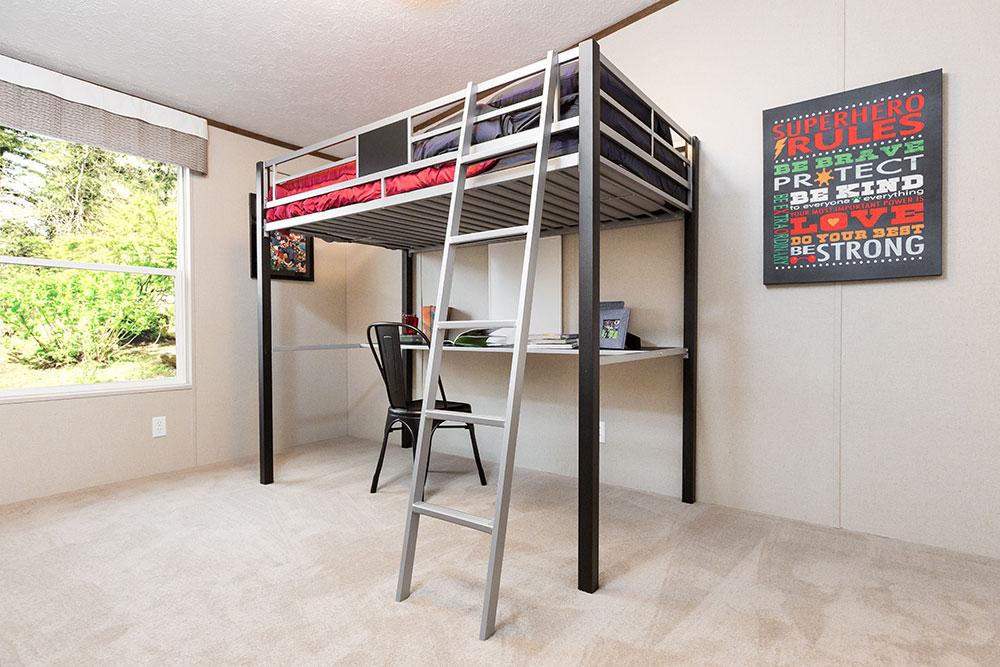Tru Homes Thrill model mobile home kids bedroom