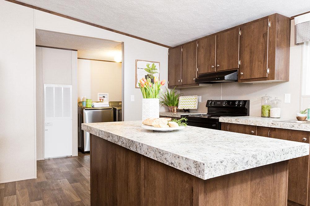 Tru Homes Thrill model mobile home kitchen