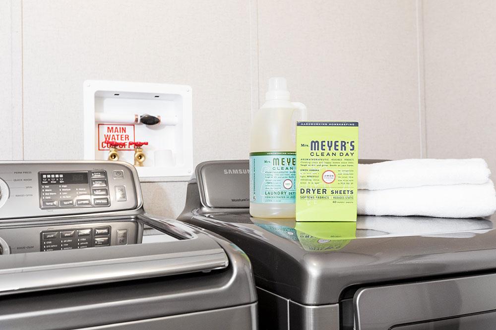 Tru Homes Thrill model mobile home utility room laundry