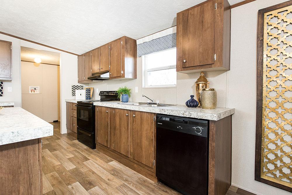 Tru Homes Wonder model mobile home kitchen