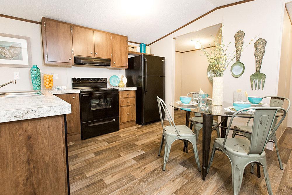 Tru Home Delight model mobile home kitchen