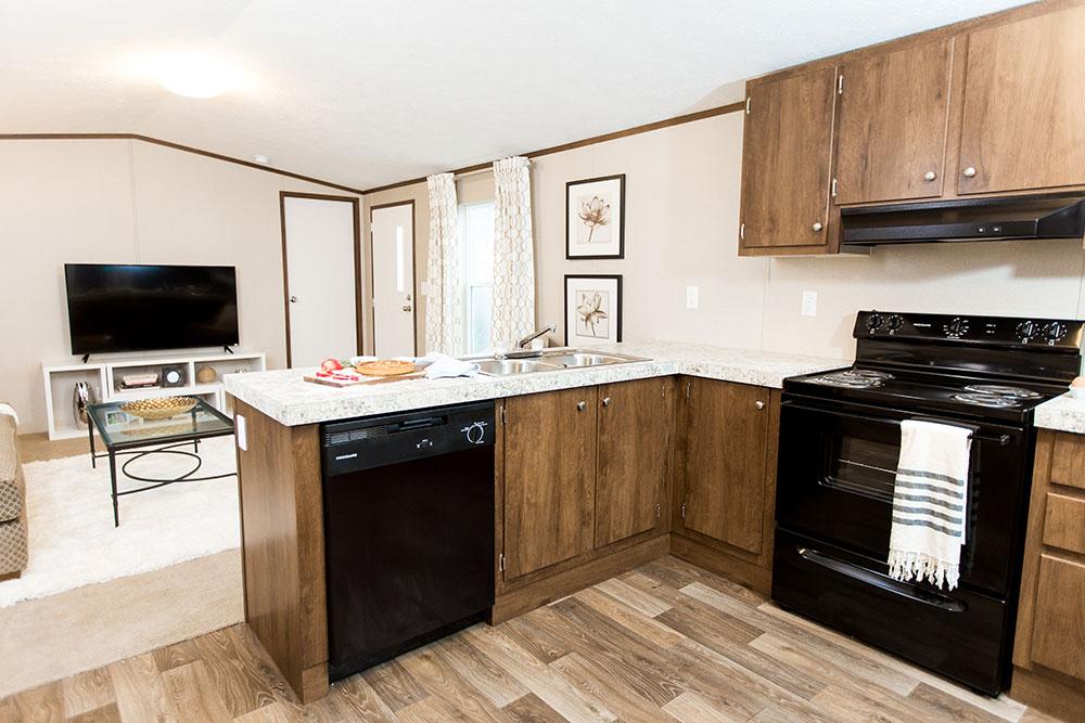 Tru Homes Bliss model mobile home kitchen