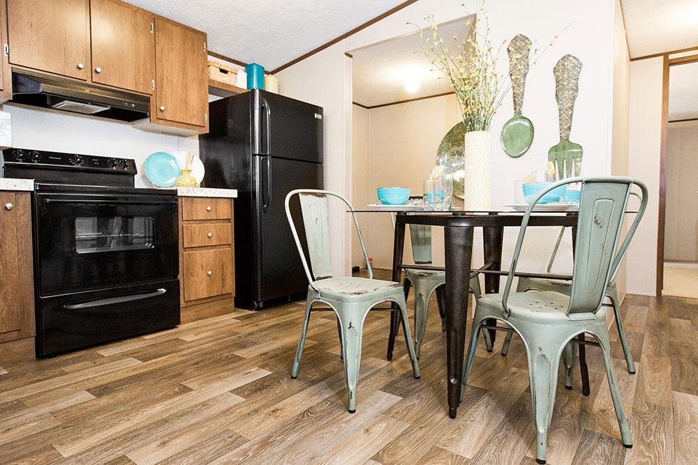 Tru Homes Delight model mobile home kitchen