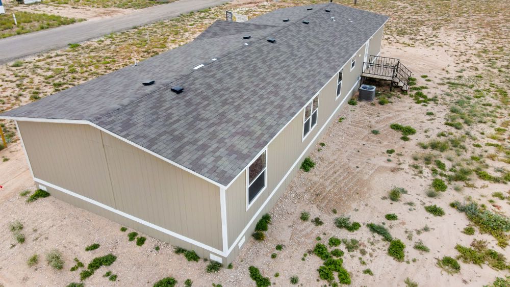 Stanton Mobile Home aerial from back