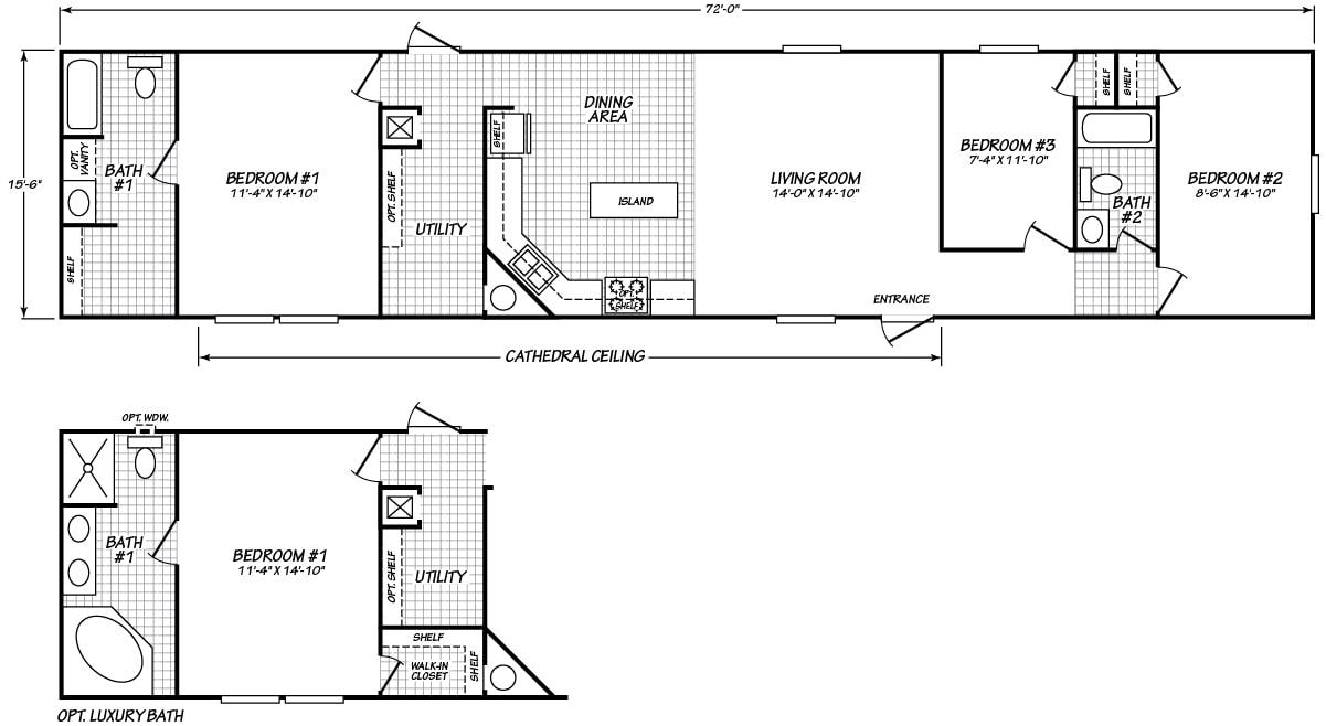 Fleetwood Berkshire 16723b Floorplan