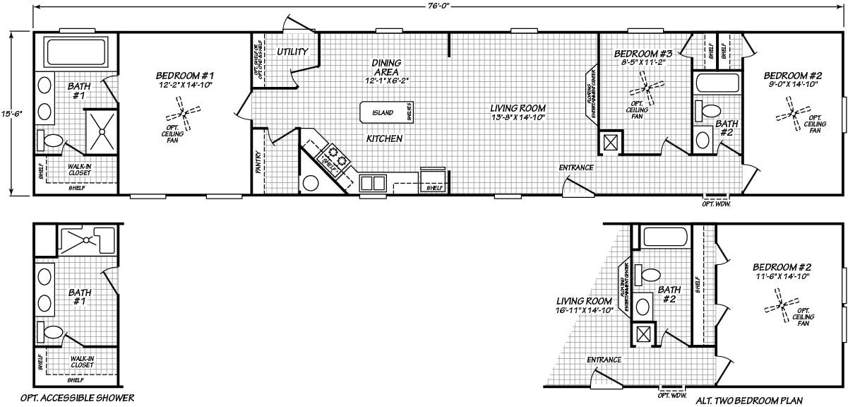 Fleetwood Weston 16763i Floorplan