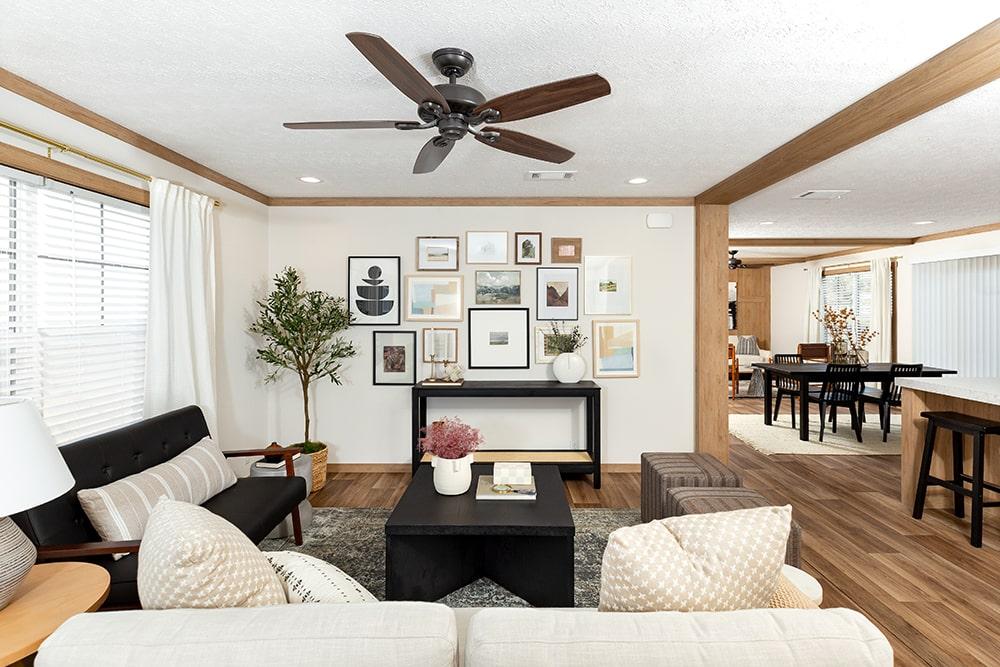 Clayton 52NXT28684B Angelina Living Room with View into Dining Room
