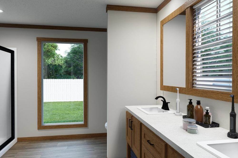 Clayton NXT Double Wide Mobile Home Wilder Primary Bathroom View 01