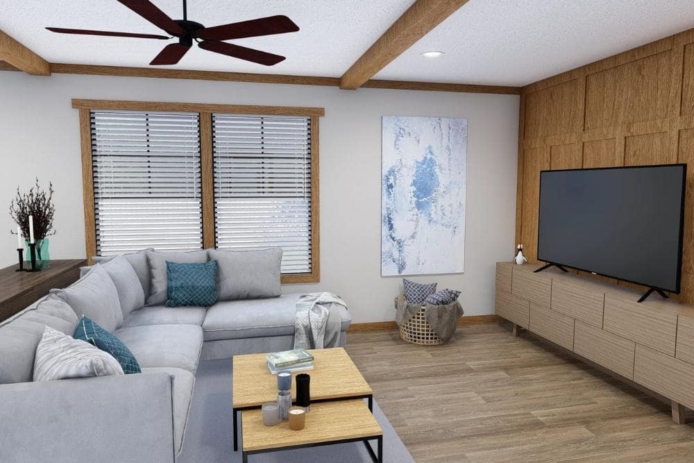 Clayton NXT Double Wide Mobile Home Tinsley Den