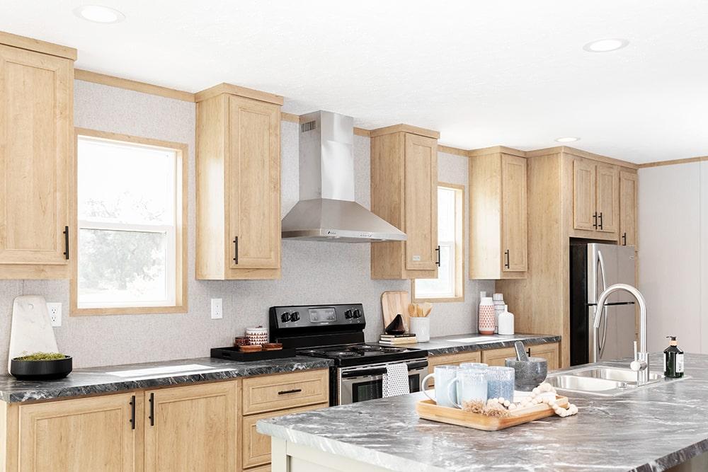 Clayton Epic Explorer Kitchen Cabinets and Oven Range with Hood