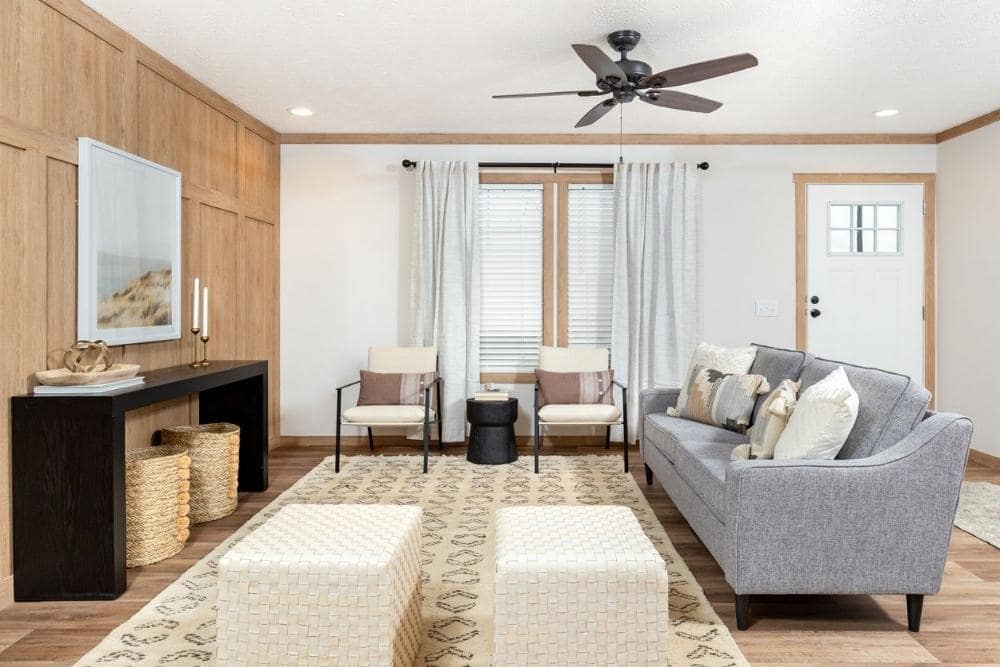 Clayton NXO Double Wide Mobile Home Wilder Living Room View 01