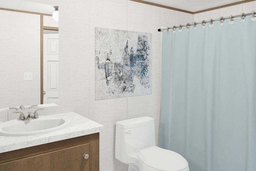 Tru Homes Single Wide Mobile Home Glory Primary Bath View 01
