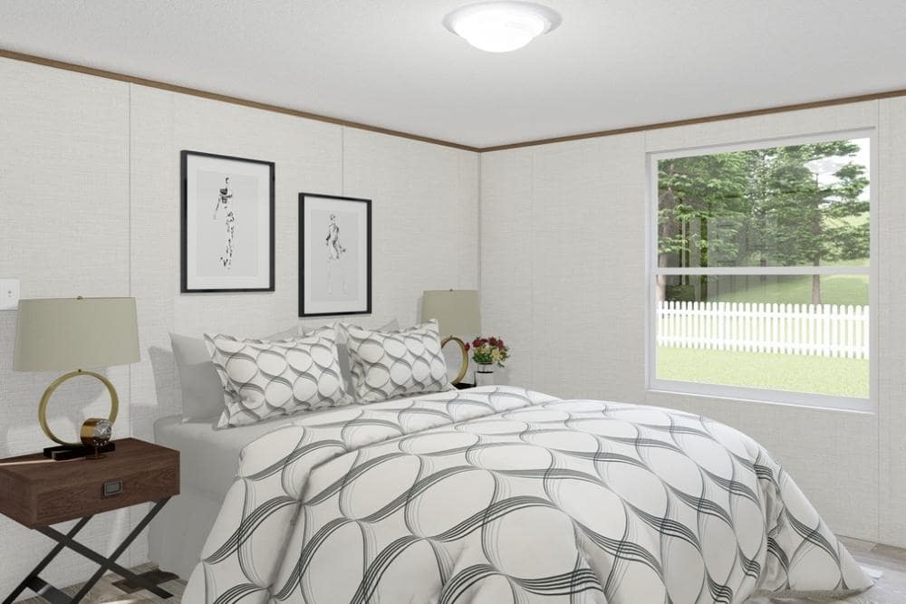 Tru Homes Single Wide Mobile Home Glory Primary Bedroom