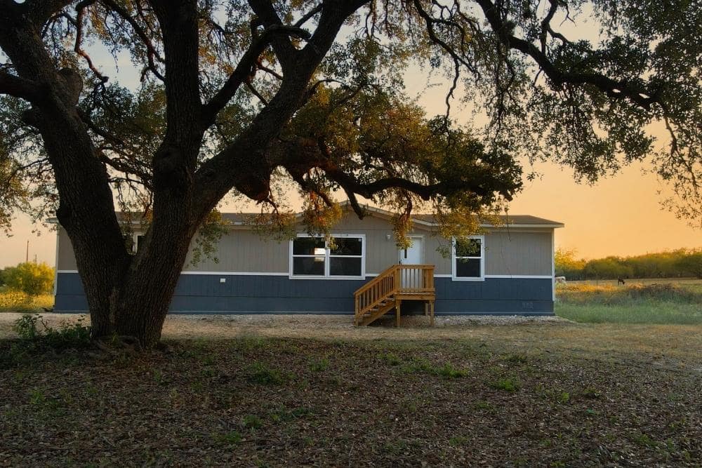 TRU Home Double Wide Mobile Home Thrill Exterior Front View 03