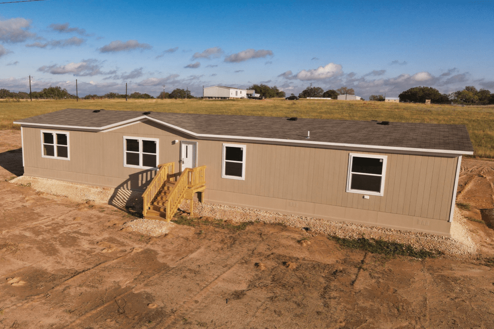 TRU Homes Model Wonder Mobile Home Exterior - 4784 Brown Rd, Poteet, TX